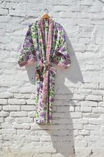 Abito lungo kimono stampa