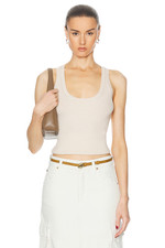 Canotta scoop in maglia di