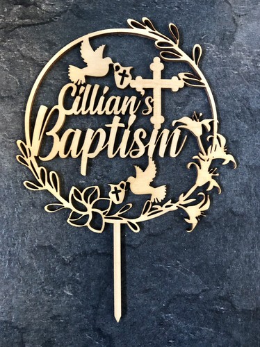 Cake topper battesimo - topper,