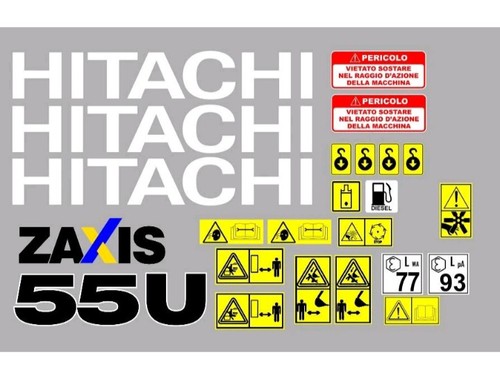 Hitachi zx55u decalcomanie - zx55u-5a,