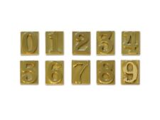 Alubox Numeri CIVICI Ottone Lucido