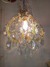 LAMPADARIO ANTICO CRISTALLO