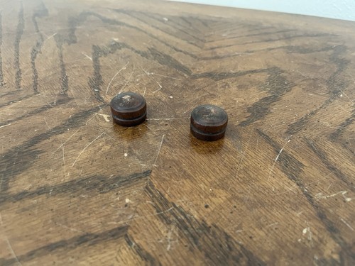 Coppia pomelli legno - legno, per