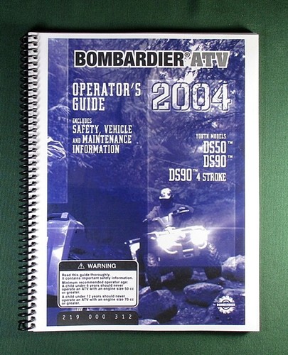 2004 bombardier ds90 owner - bombardier, owner's