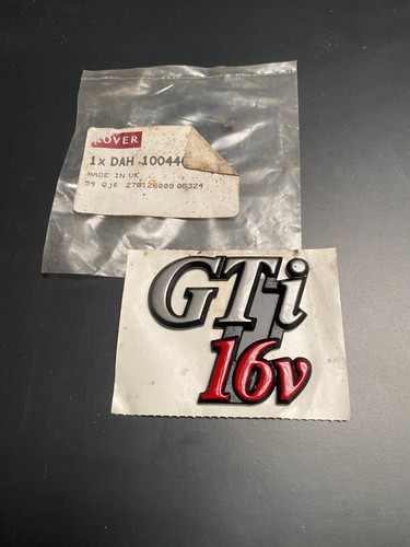 Rover metro gti 16v - boot, badge
