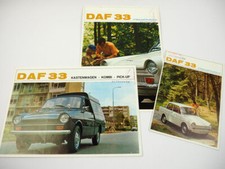 DAF 33 furgone auto station wagon pickup 3x depliant 1967