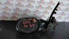 SPECCHIETTO RETROVISORE ELETTRICO SINISTRO PEUGEOT 206 3 PORTE ANNO 2001 (5 PIN)