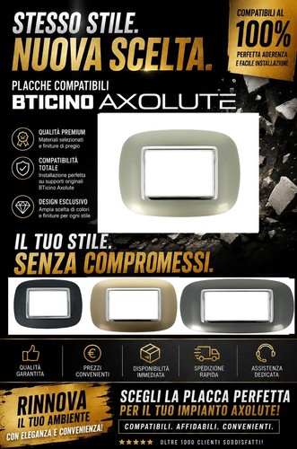 Placche compatibili bticino - placche,