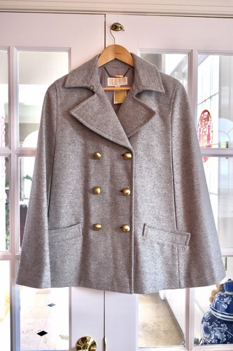 Poncho mantello grigio chiaro