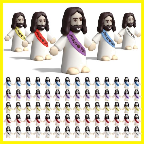 100 mini figurine gesù - mini,