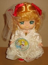 CANDY CANDY PLASTIC DOLL 25 CM. BRIDE DRESS POPY ANNI '70