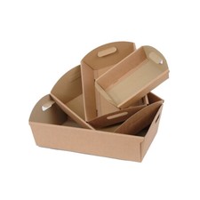 5 pz Cesti Cartone Avana 22x32