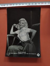 Jayne Mansfield Original Signed Postcard Autografata Autograph Cartolina Firmata