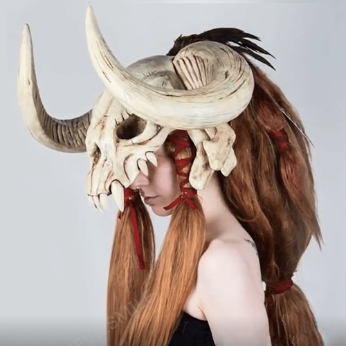 Maschera corno animale