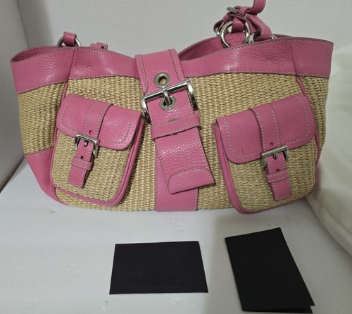 Borsa prada beige rosa viene - borsa,