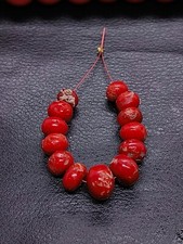 Lotto perline rondelle corallo