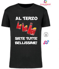 MAGLIA MAGLIETTA T-SHIRT UOMO DONNA REGALO CAMPARI SODA COCKTAIL BAR BITTER