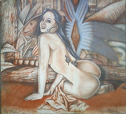 Disegno arte nudo femminile