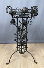 🥇RARA Colonna braciere da MUSEO in ferro battuto d’alta epoca Luigi XIII ‘600🥇