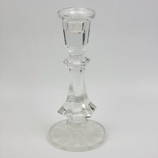 VINTAGE PORTA CANDELA FIORI VETRO CRISTALLO SOPRAMMOBILE art glass CANDELIERE