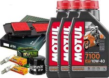 TAGLIANDO HONDA XLV TRANSALP 700 2008 2013 7100 10W40 + FILTRI HIFLO + CANDELE