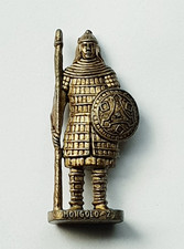 Soldatini Kinder metal Mongoli Mongolo 2 ottone maculato Rp 1482 patent raro