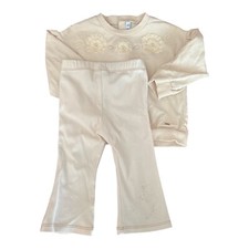 PROMO! Mayoral - completo/set bianco panna maglietta pantalone 12 mesi/80 cm