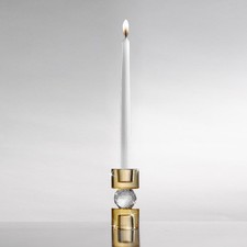 Candeliere in cristallo ambra