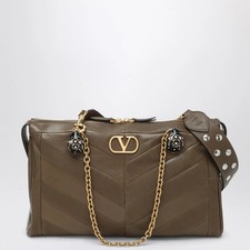 Borsa Valentino Garavani Panthea in Nappa Tundra Chevron con Cristalli Swarovski