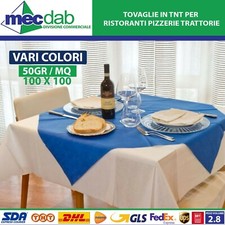 Tovaglie Per Tavoli In TNT 50gr/mq 100 x 100 Per Ristoranti Pizzerie Vari Colori