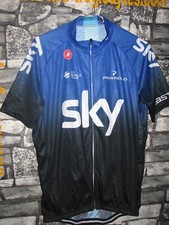 Vintage Cycling  jersey shirt team SKY Pinarello Castelli maglia  bici ciclismo