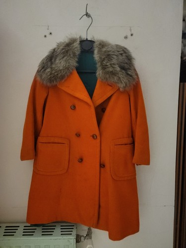 Cappotto vintage arancione con - cappotto,