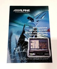 ALPINE CAR AUDIO AND NAVIGATION SYSTEM CATALOGO 2001- 2002 DEPLIANT BROCHURE 