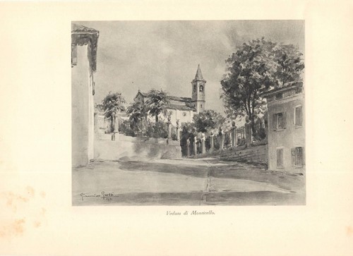 Stampa antica monticello - stampa,