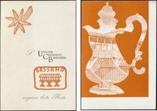 UNIONE CERAMISTI BASSANESI - BIGLIETTO D' AUGURI D' EPOCA