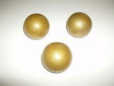 3 palline glitter oro