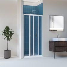 PORTA DOCCIA BOX PARETE NICCHIA 1 LATO IN PVC CRILEX ACRILICO ANTA SCORREVOLE