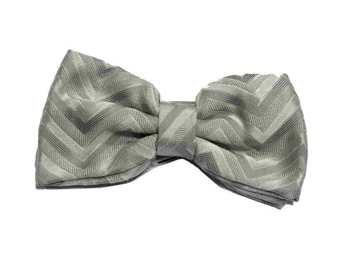 Papillon uomo grigio perla