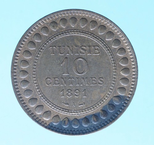 Tunisia centimes 1891 - centimes,
