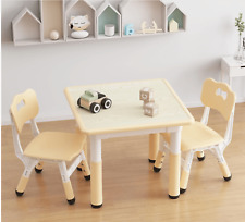 Set Tavolo e Sedie per Bambini, Set Tavolo e Sedie per Bambini Altezza Regolabile