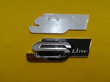 STEMMA PER AUDI S LINE POSTERIORE NERO OPACO A1 2 3 4 5 6 Q s-line FREGIO LOGO