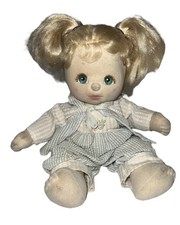 Bambola Mattel My Child vintage 1985 bambino capelli biondi occhi azzurri vestito blu LEGGI