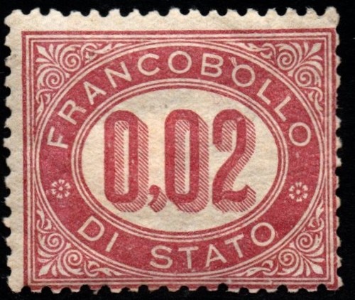 Italia regno 1875 servizio - 1875,