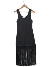 ZARA Abito con frange Donna