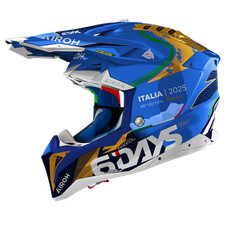 CASCO AIROH AVIATOR 3 SIX DAYS ITALIA 2025 LIMITED EDITION FIM OFFROAD TAGLIA S