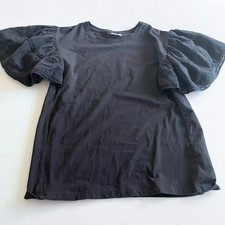 Zara girls black tshirt with