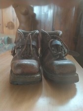 SCARPONI Militari Alpina PIRELLI Montagna/Sci/Rocciatori-1954-Orig.-USATI Tg.27?