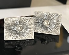 Gemelli Mid-Century danesi brutalisti Warmind peltro modernisti Sunburst Danimarca