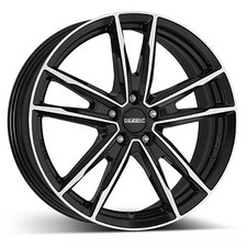 CERCHIO IN LEGA DEZENT KF DARK BLACK/POLISHED PER SSANGYONG KORANDO 17"
