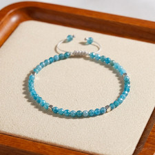 Bracciale Apatite Blu Naturale